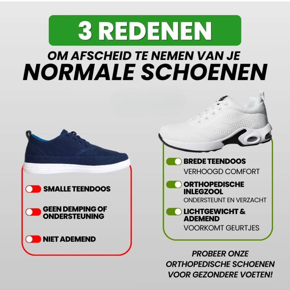 ORTHOSHOES Ergonomische pijnverlichtende schoenen
