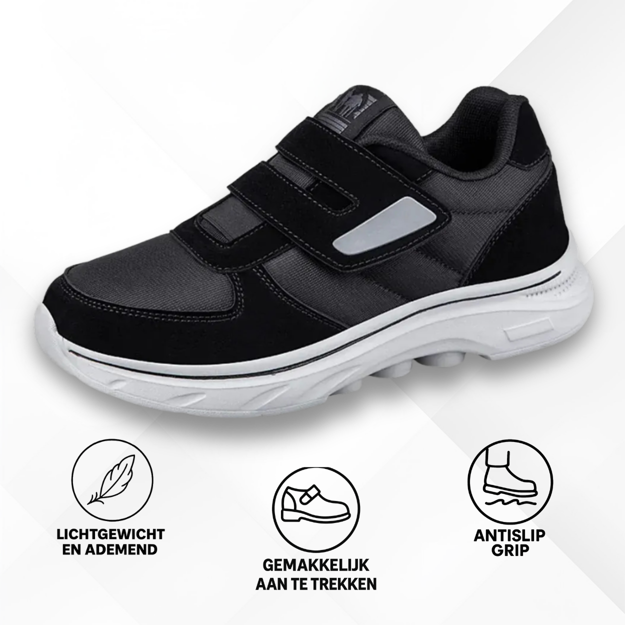 MEDISOFT Orthopedische Diabetesschoenen met Klittenband voor Gezwollen Voeten – Unisex Wandelschoenen