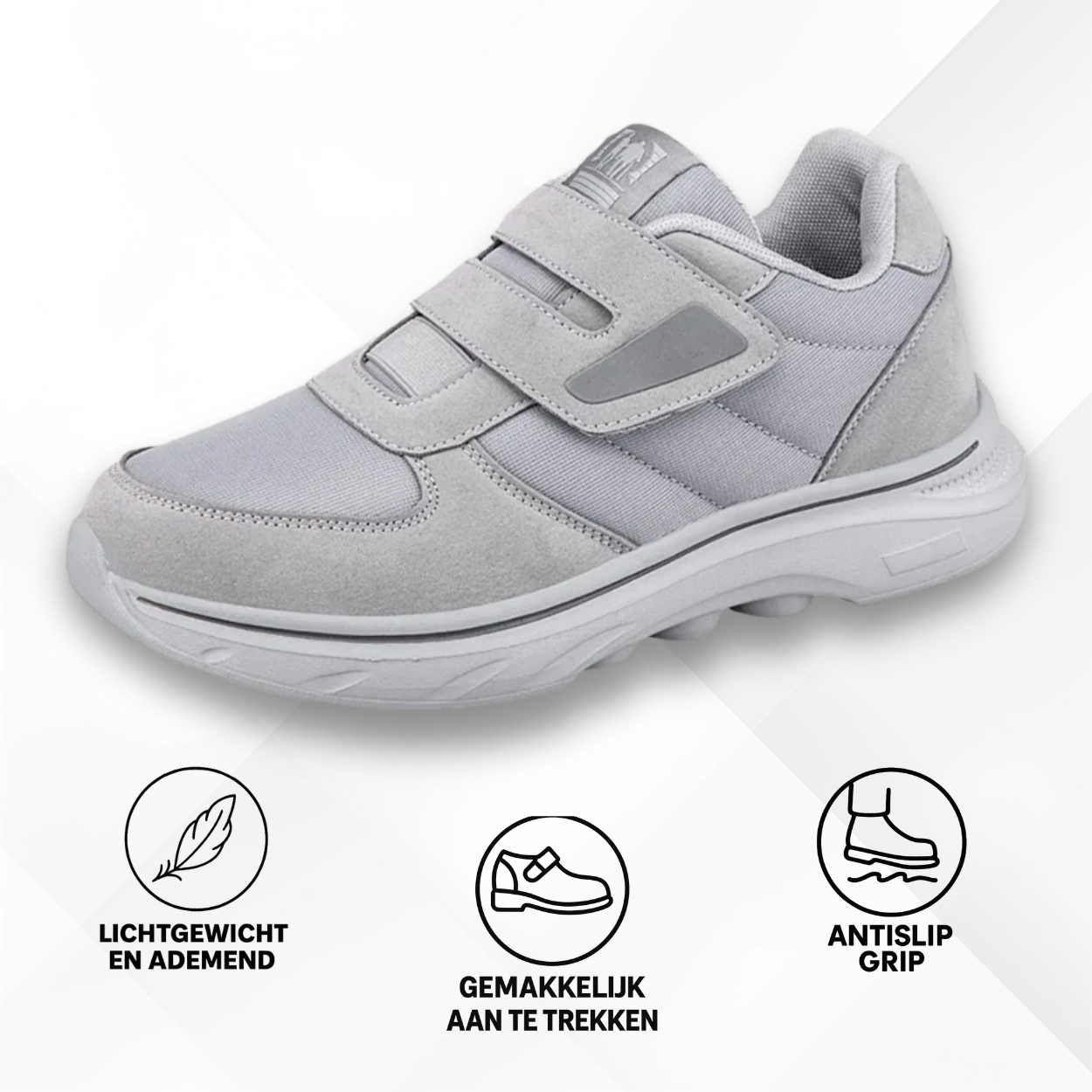 MEDISOFT Orthopedische Diabetesschoenen met Klittenband voor Gezwollen Voeten – Unisex Wandelschoenen
