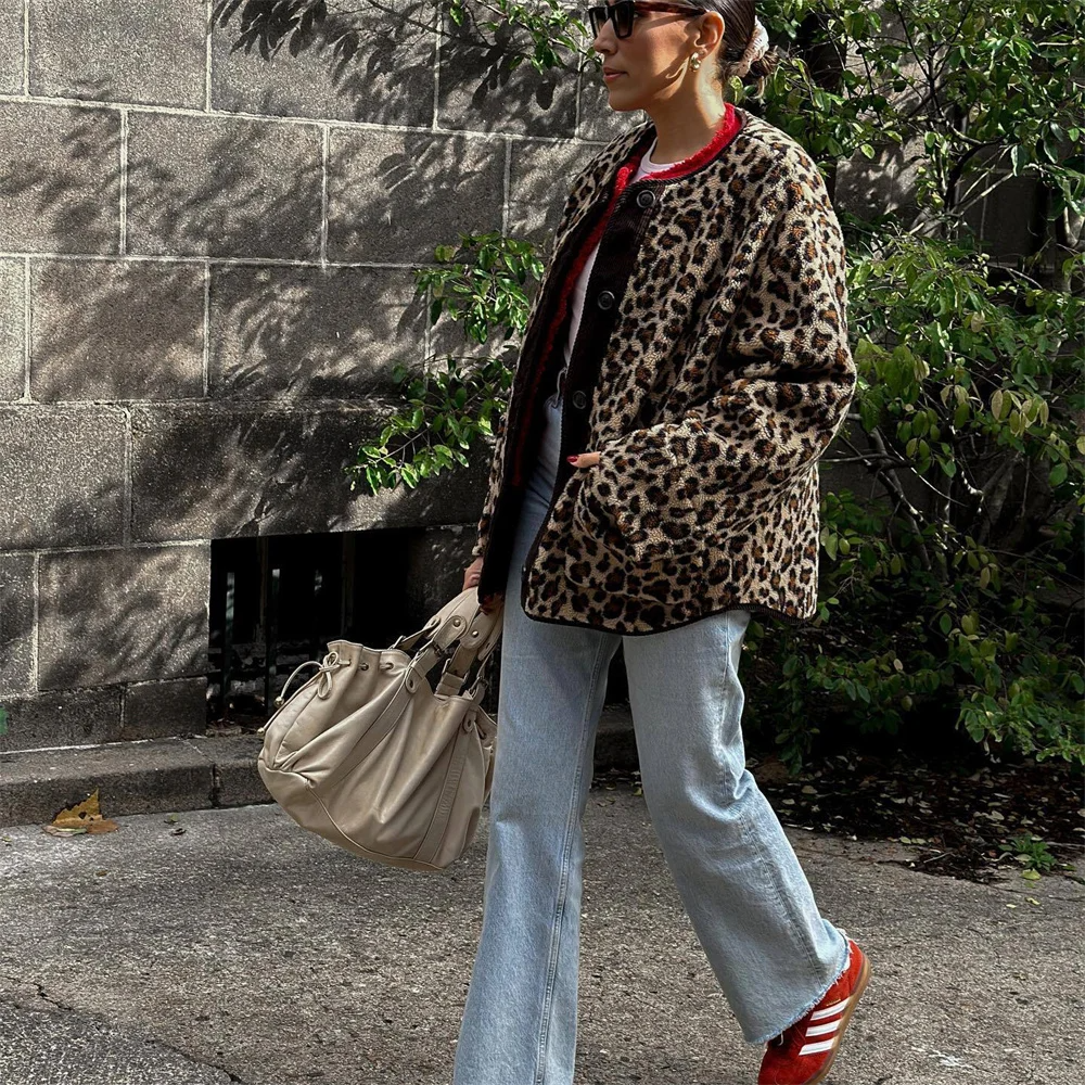 Jessie™ - Jas met Luipaardprint