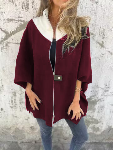 Rianne™ - Casual jack met opstaande kraag en ritssluiting