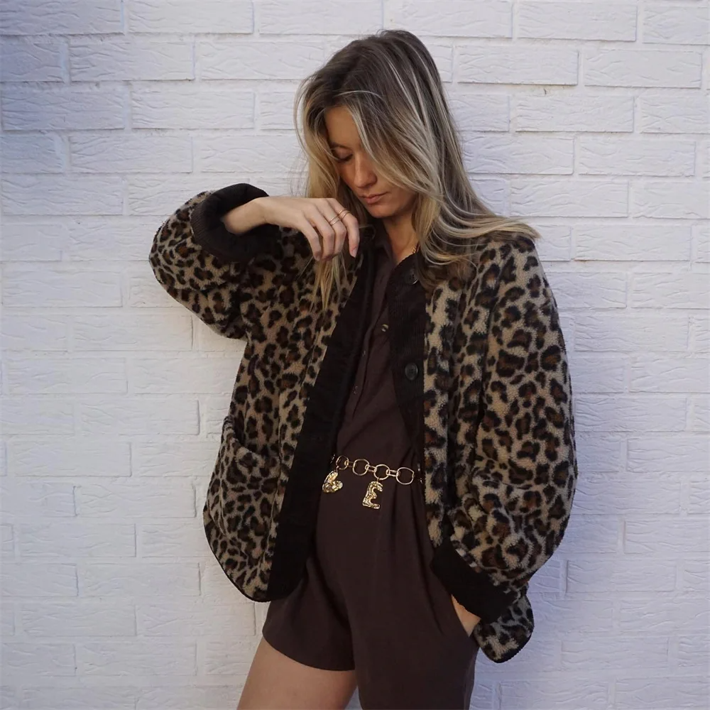 Jessie™ - Jas met Luipaardprint