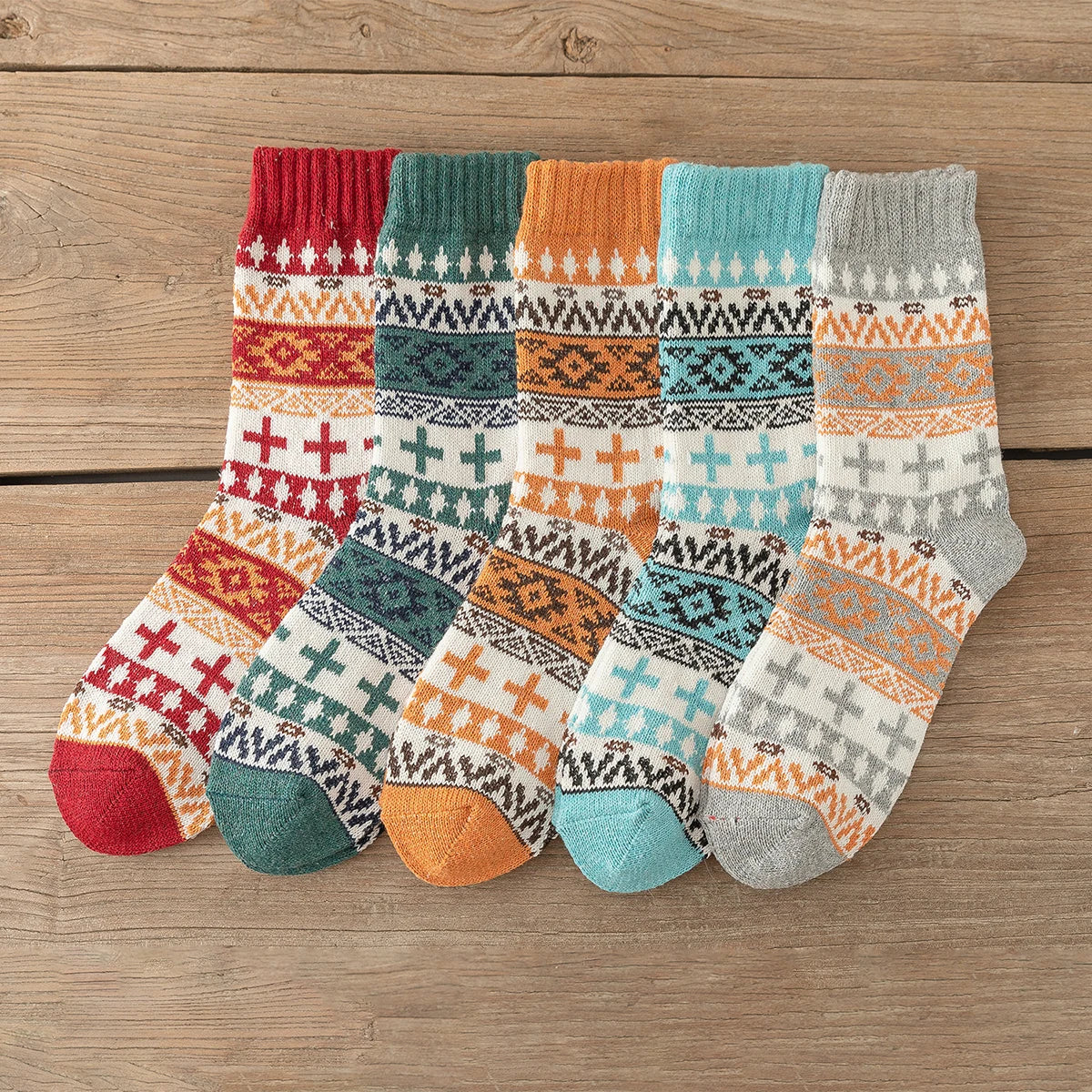 Thermosokken met print | 5-PACK