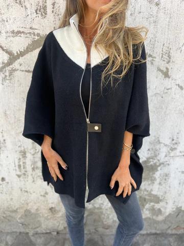 Rianne™ - Casual jack met opstaande kraag en ritssluiting