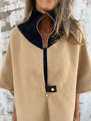 Rianne™ - Casual jack met opstaande kraag en ritssluiting