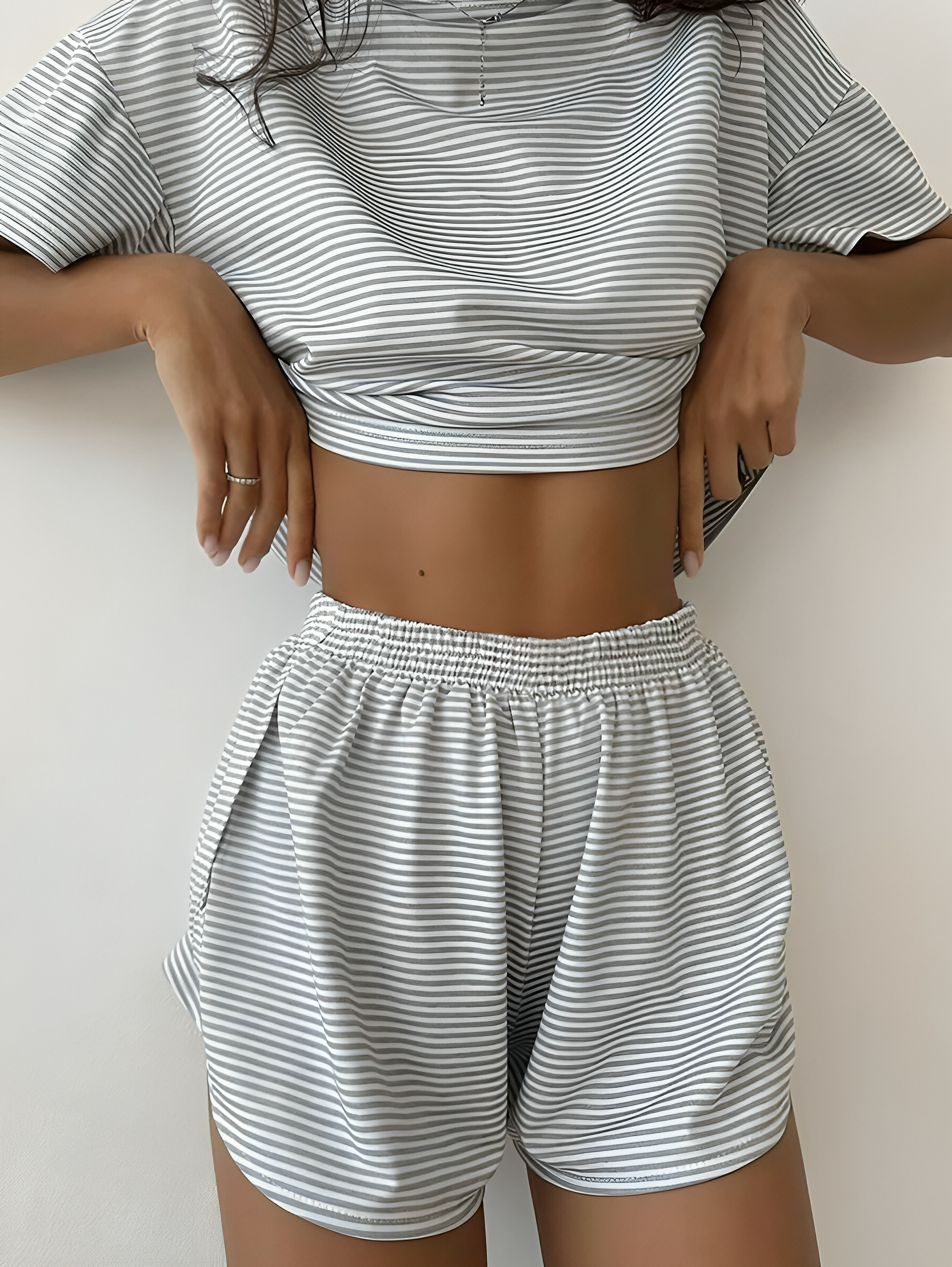 Comfortabele 2-delige lounge set met short
