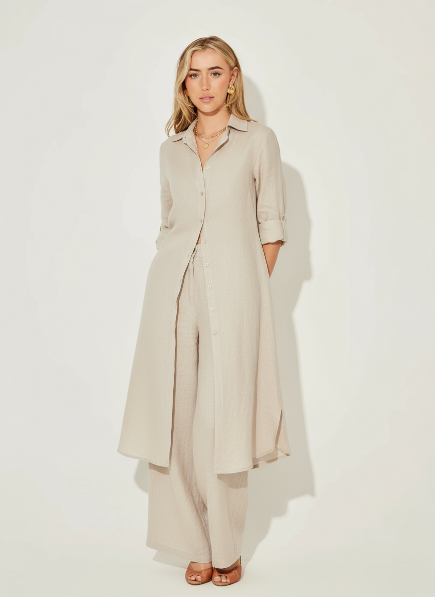 Hilary™ - Casual set van katoen en linnen