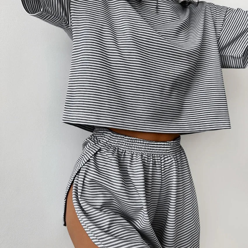 Comfortabele 2-delige lounge set met short