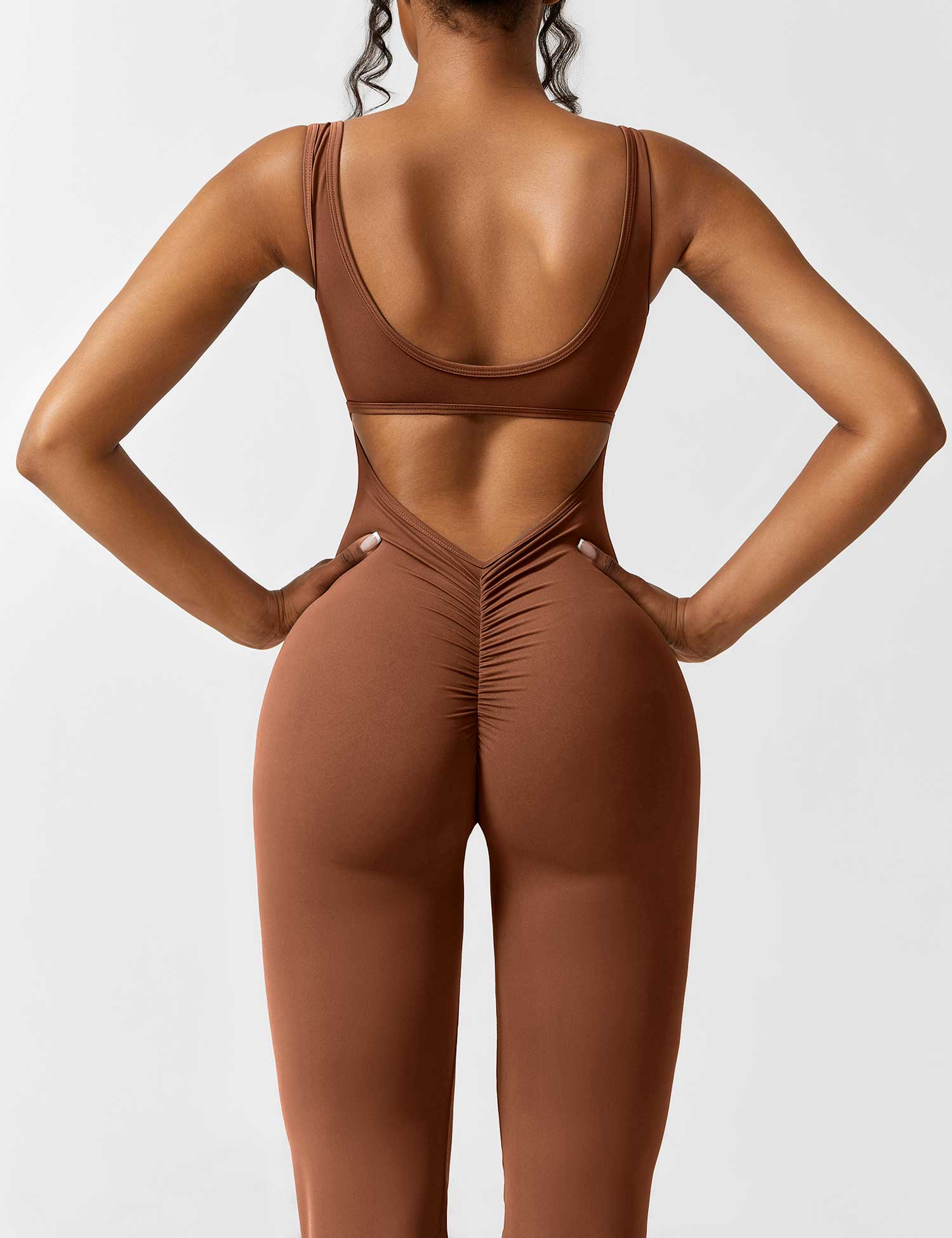 Denise - V-Rug Flared Jumpsuit voor Vrouwen