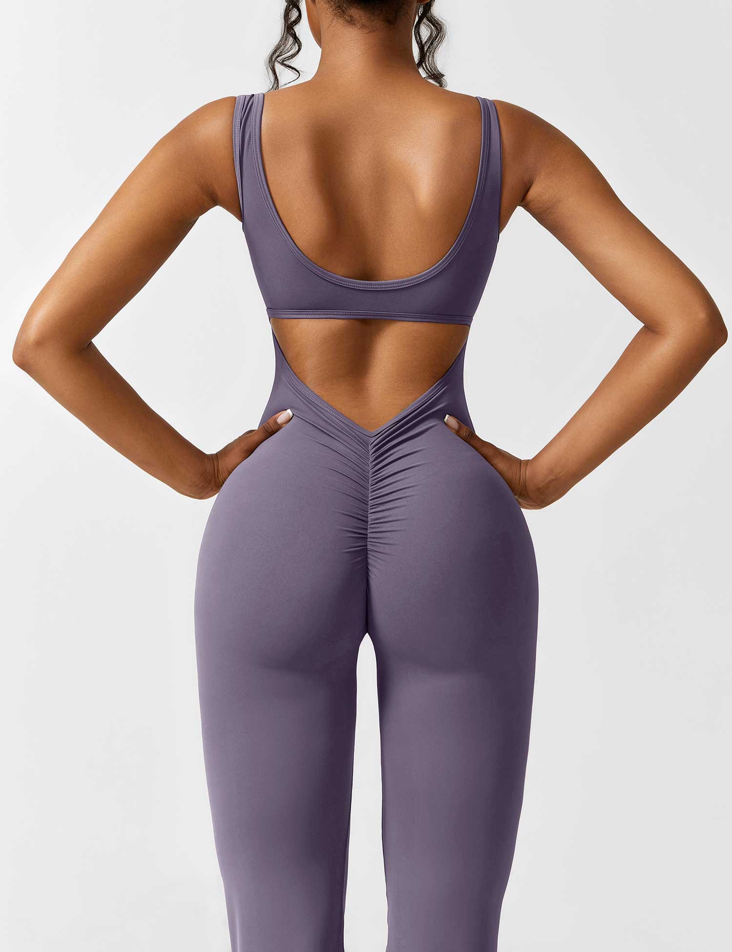 Denise - V-Rug Flared Jumpsuit voor Vrouwen