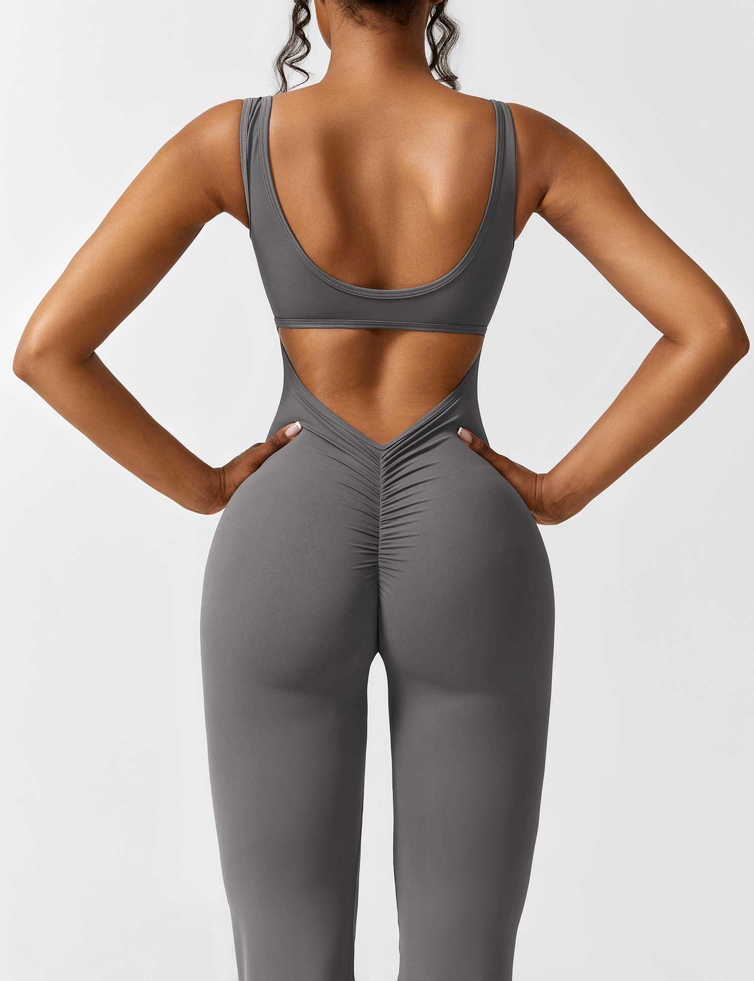 Denise - V-Rug Flared Jumpsuit voor Vrouwen