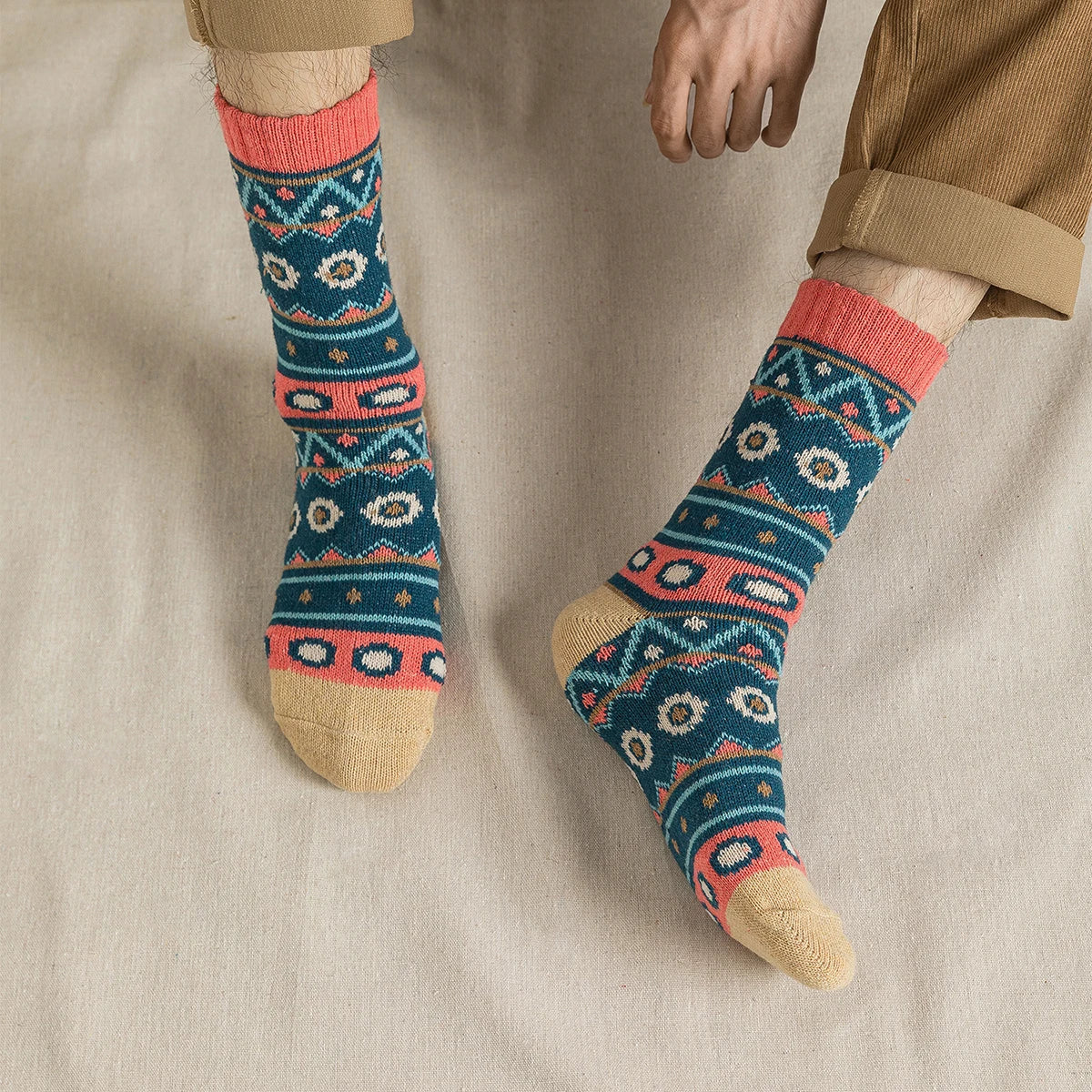 Thermosokken met print | 5-PACK