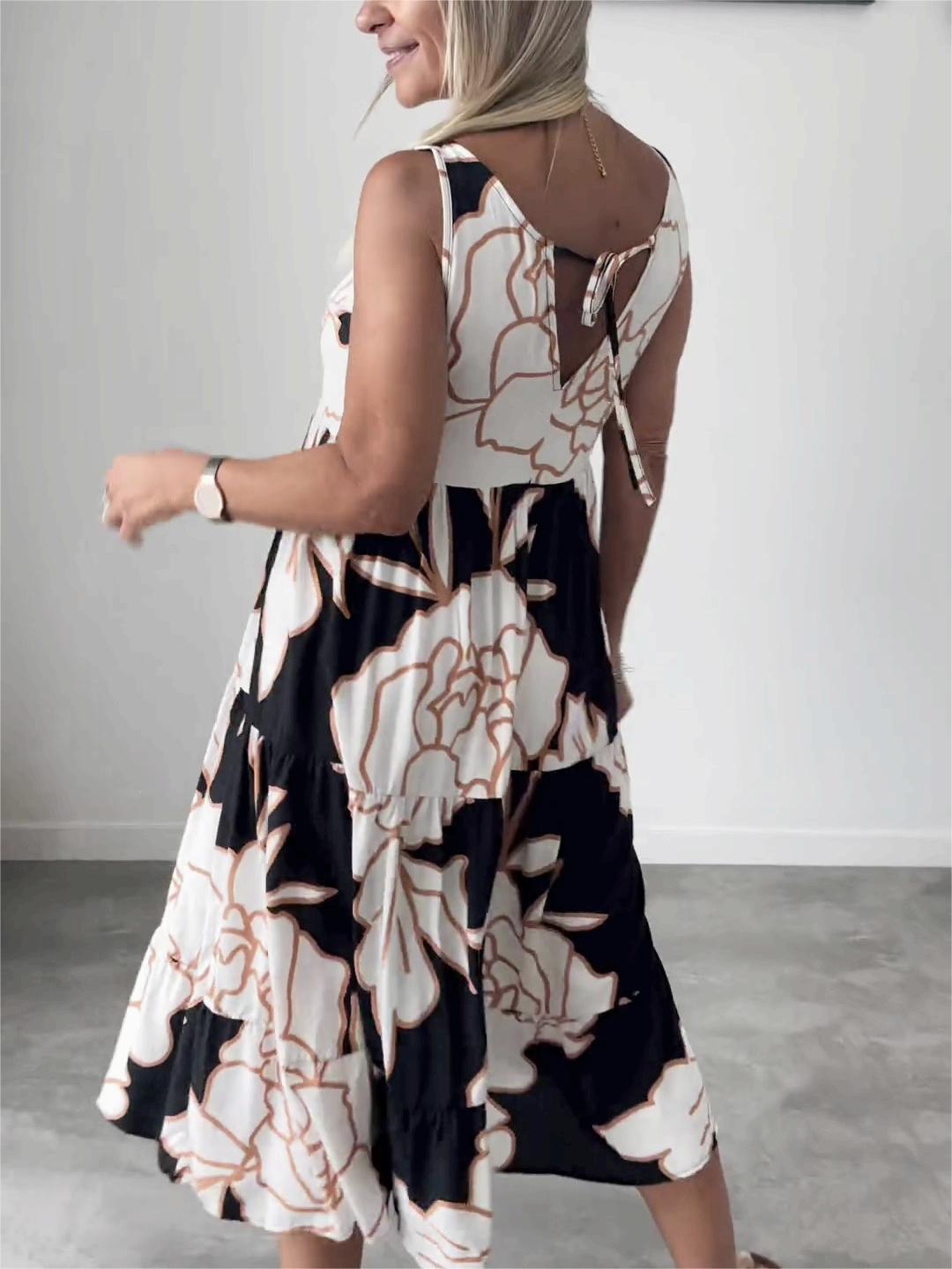 Eveline™ - Stijlvolle Bloemenprint Jurk