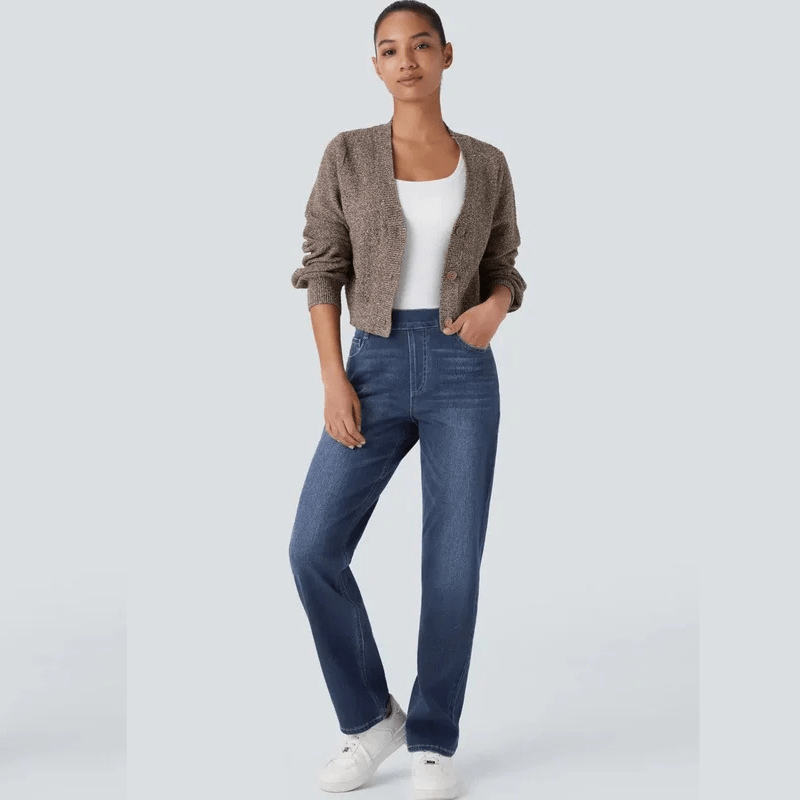 ComfortFit™ - Elastische & Comfortabele Broek Met Hoge Taille